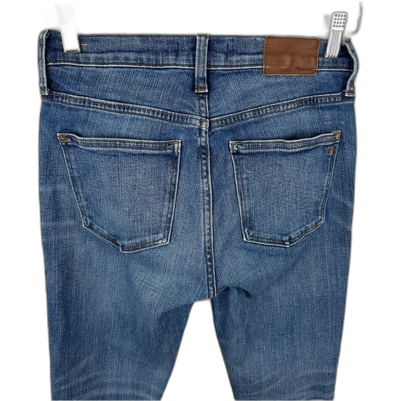 Madewell 9" High-Rise Destructed-Hem Skinny Crop Jean Size 26 - Picture 10 of 16